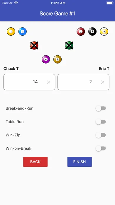 Ảnh chụp màn hình của USAPL Scoring App