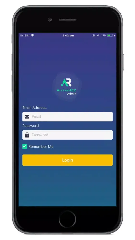 ArrivedEZ - Admin App Screenshots