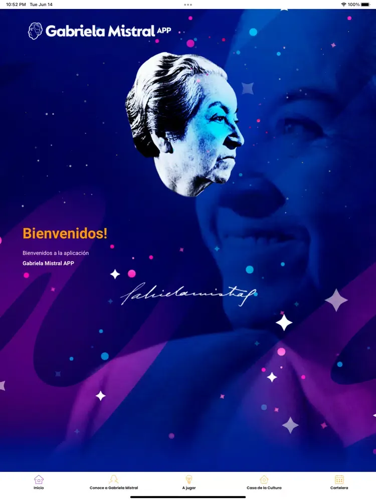 Zrzuty ekranu Gabriela Mistral APP iPad 