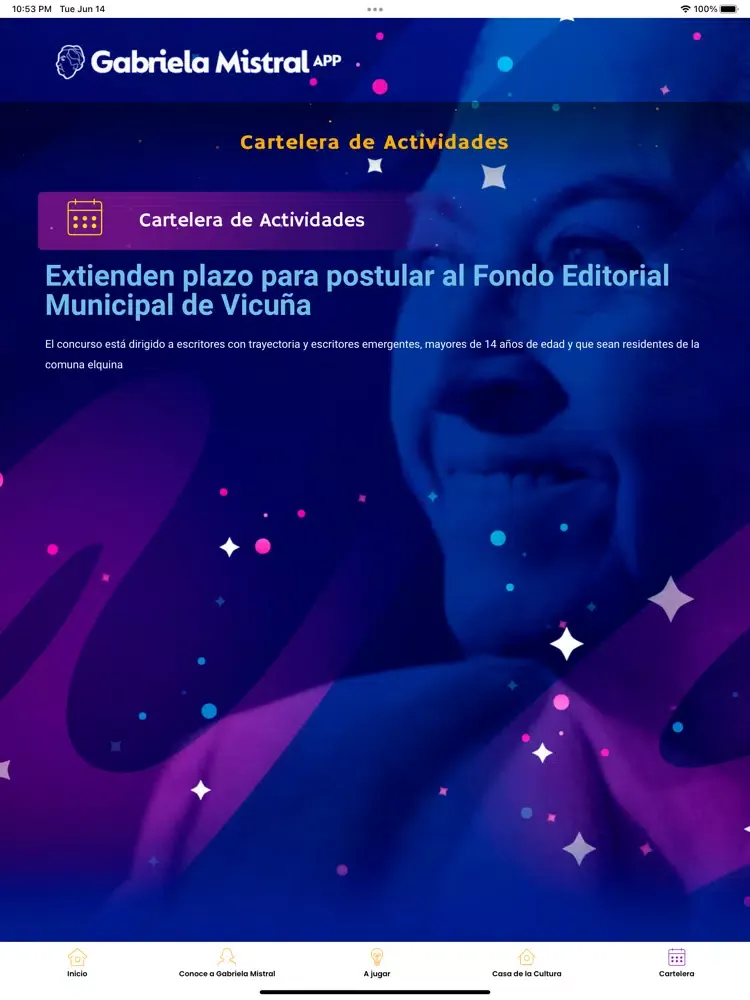 Zrzuty ekranu Gabriela Mistral APP iPad 