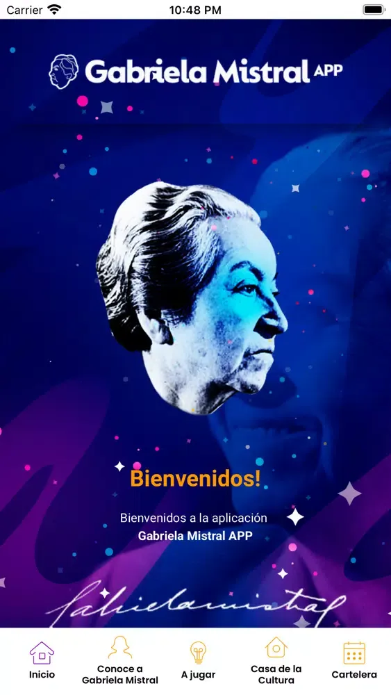 Zrzuty ekranu Gabriela Mistral APP