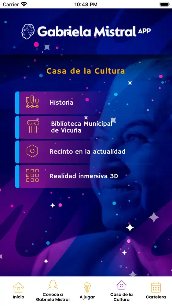 Zrzuty ekranu Gabriela Mistral APP
