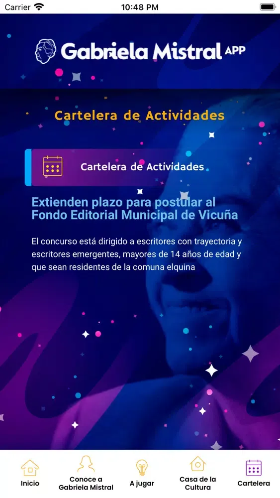 Zrzuty ekranu Gabriela Mistral APP