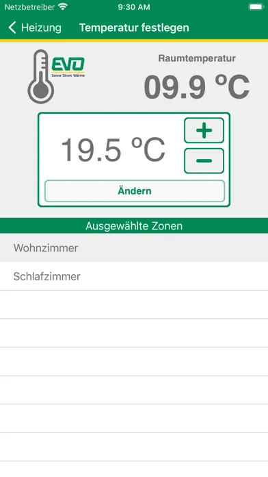 EVO Elektroheizungen स्क्रीनशॉट