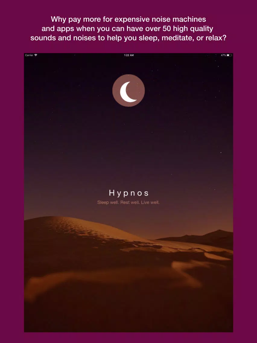 Hypnos - Noises for sleep iPad  سکرین شاٹس