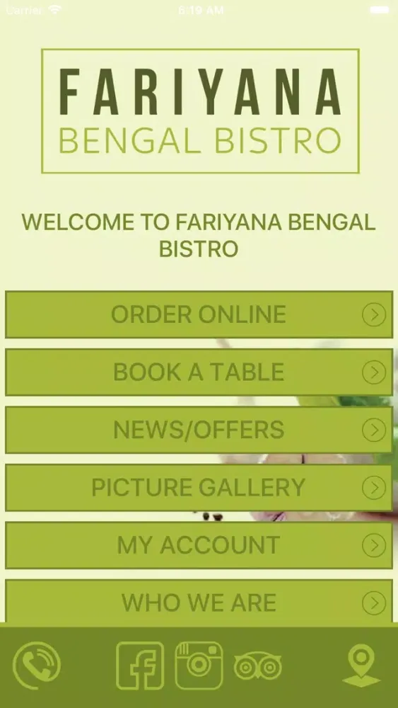 Screenshot di Fariyana Bengal Bistro