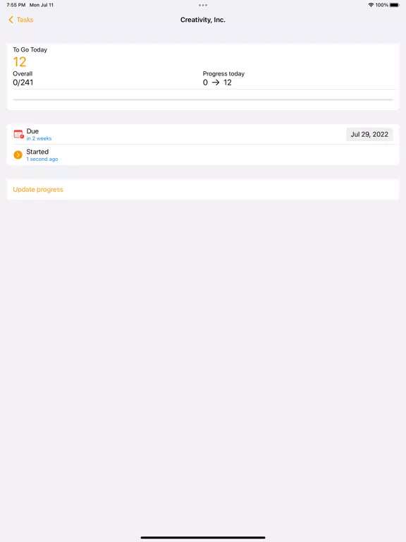 Screenshot di Today Task Manager iPad 