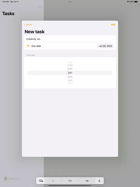 Screenshot di Today Task Manager iPad 