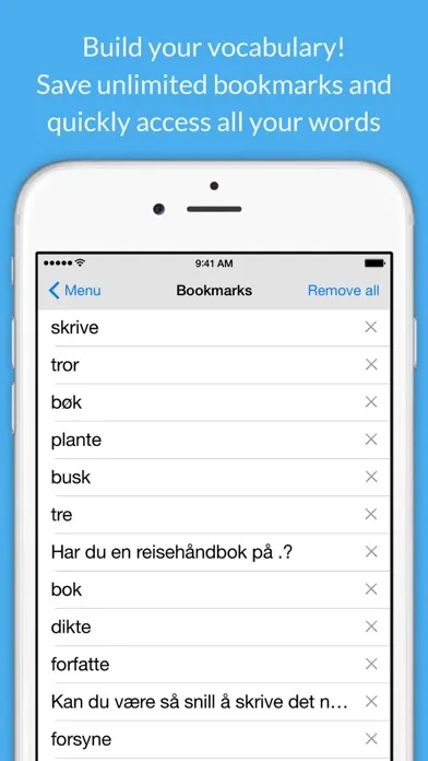 Screenshot di Norwegian Dictionary.