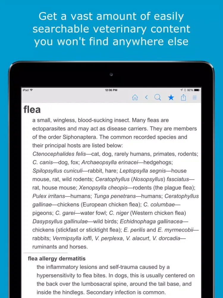 Capturas de pantalla de Veterinary Dictionary - Large & Small Animal Guide iPad 