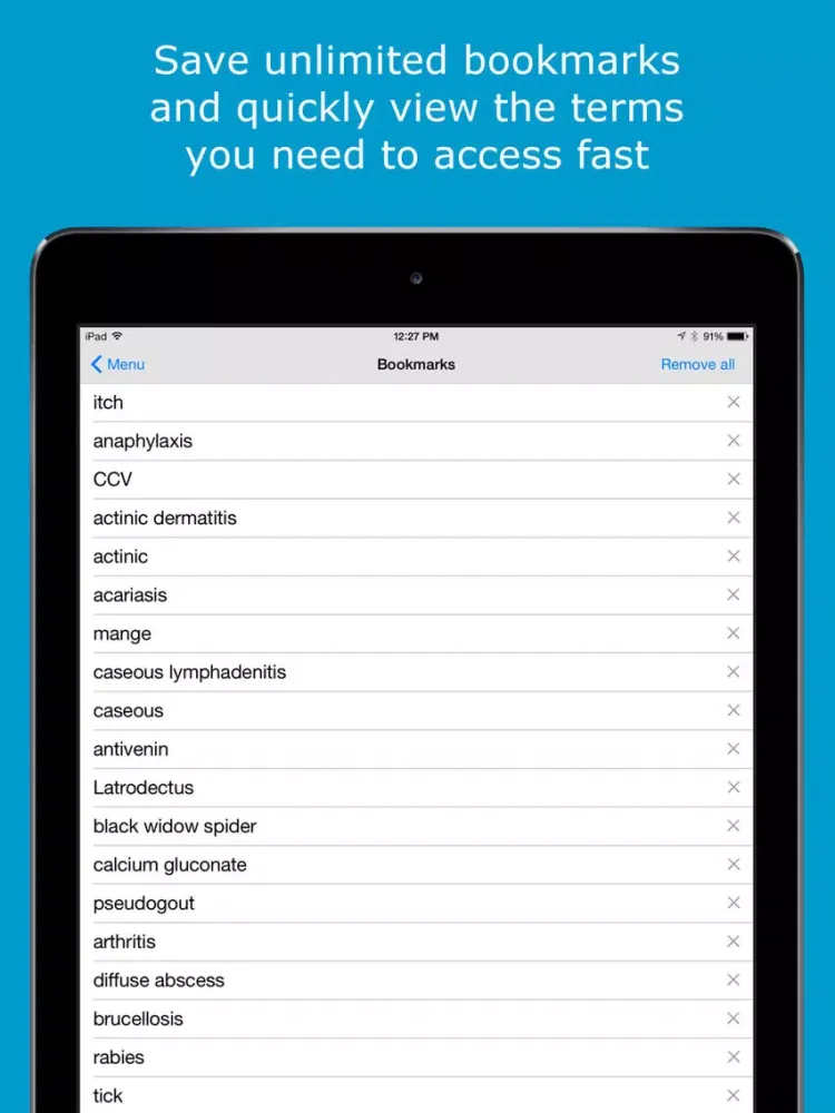 Capturas de pantalla de Veterinary Dictionary - Large & Small Animal Guide iPad 