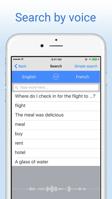 English-French Dictionary. スクリーンショット