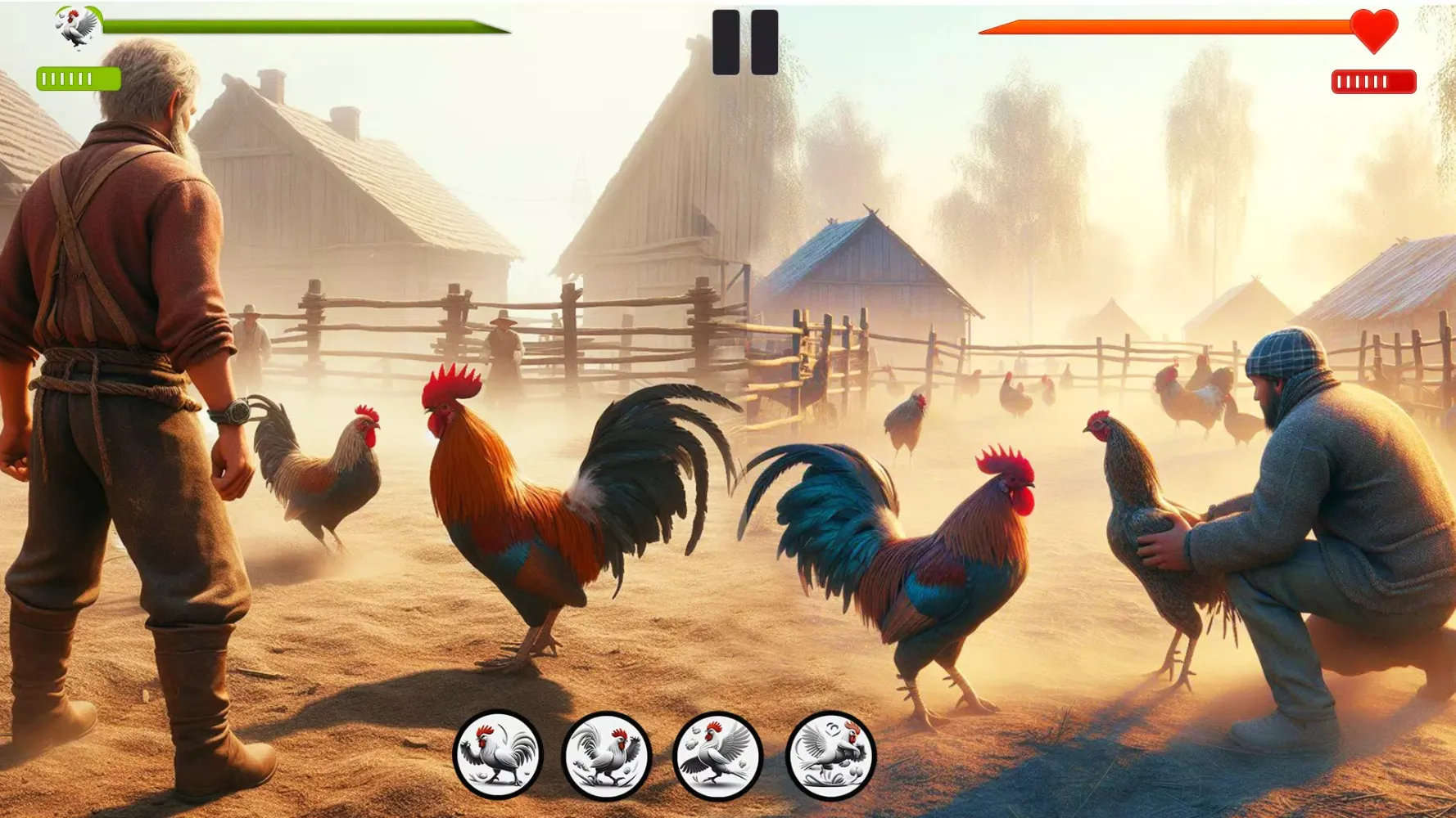 Capturas de pantalla de Farm Rooster Fighting Chicks 1