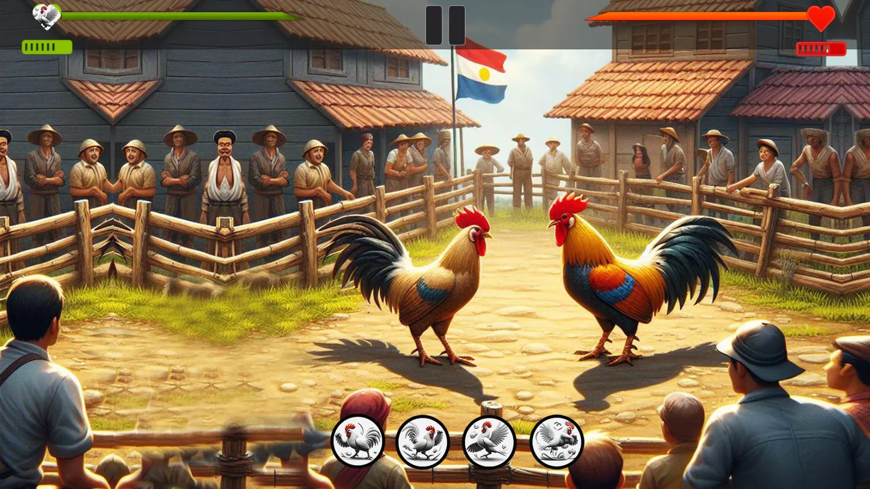 Capturas de pantalla de Farm Rooster Fighting Chicks 1