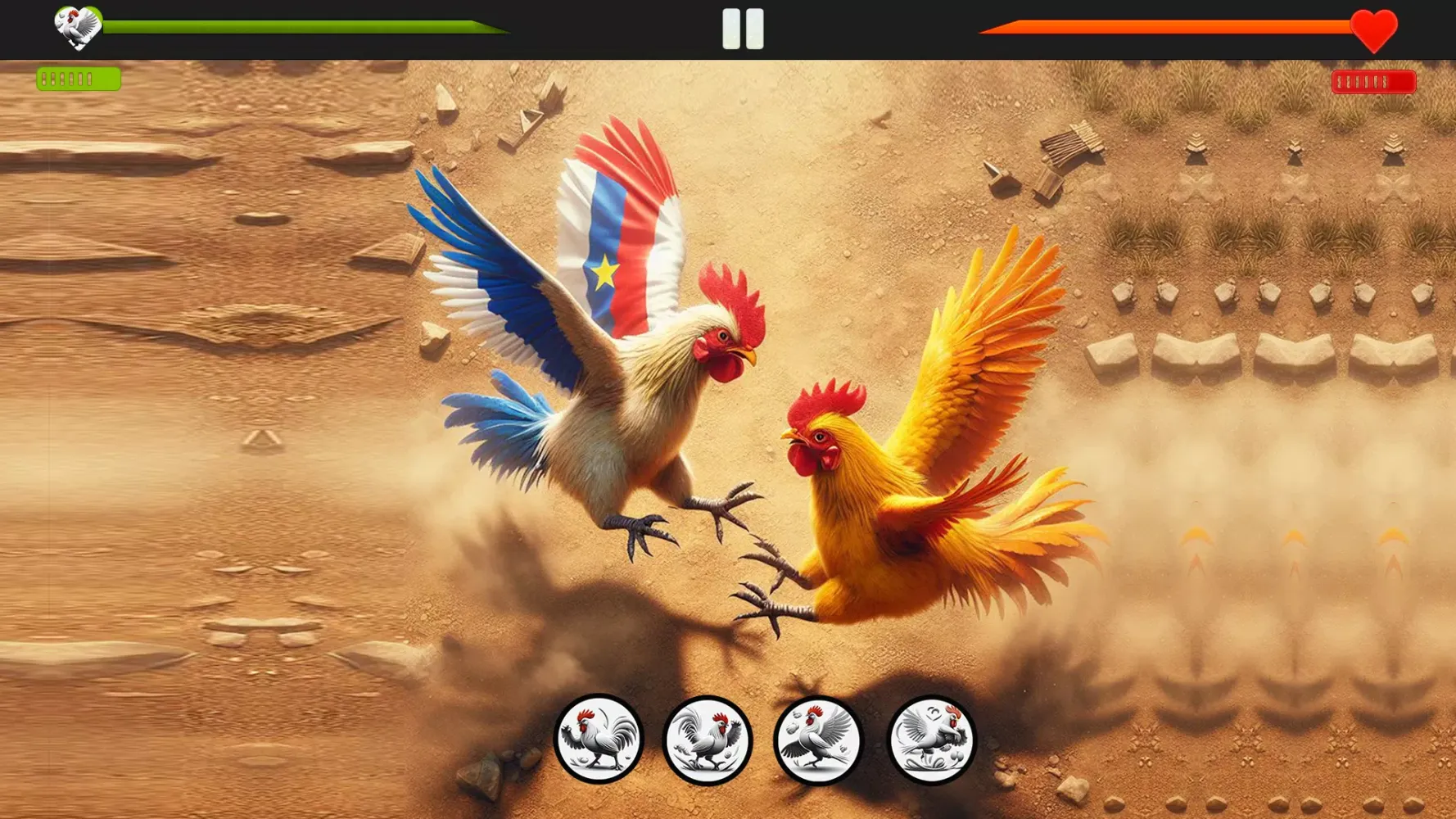 Capturas de pantalla de Farm Rooster Fighting Chicks 1