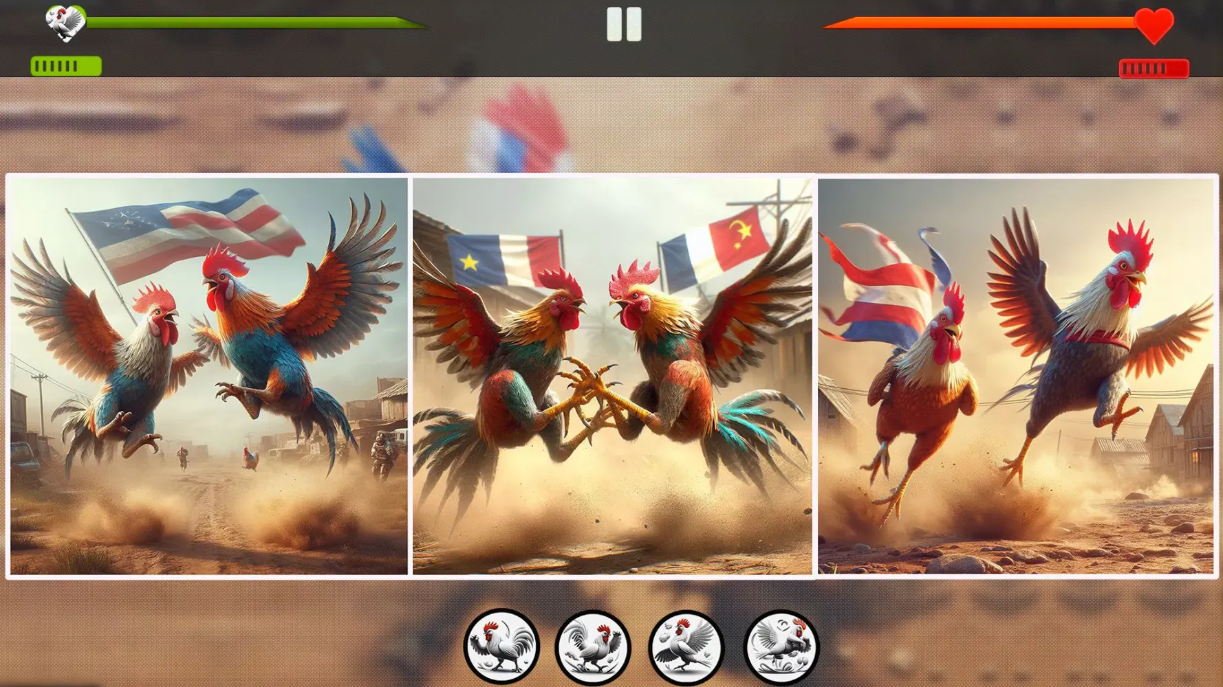 Capturas de pantalla de Farm Rooster Fighting Chicks 1