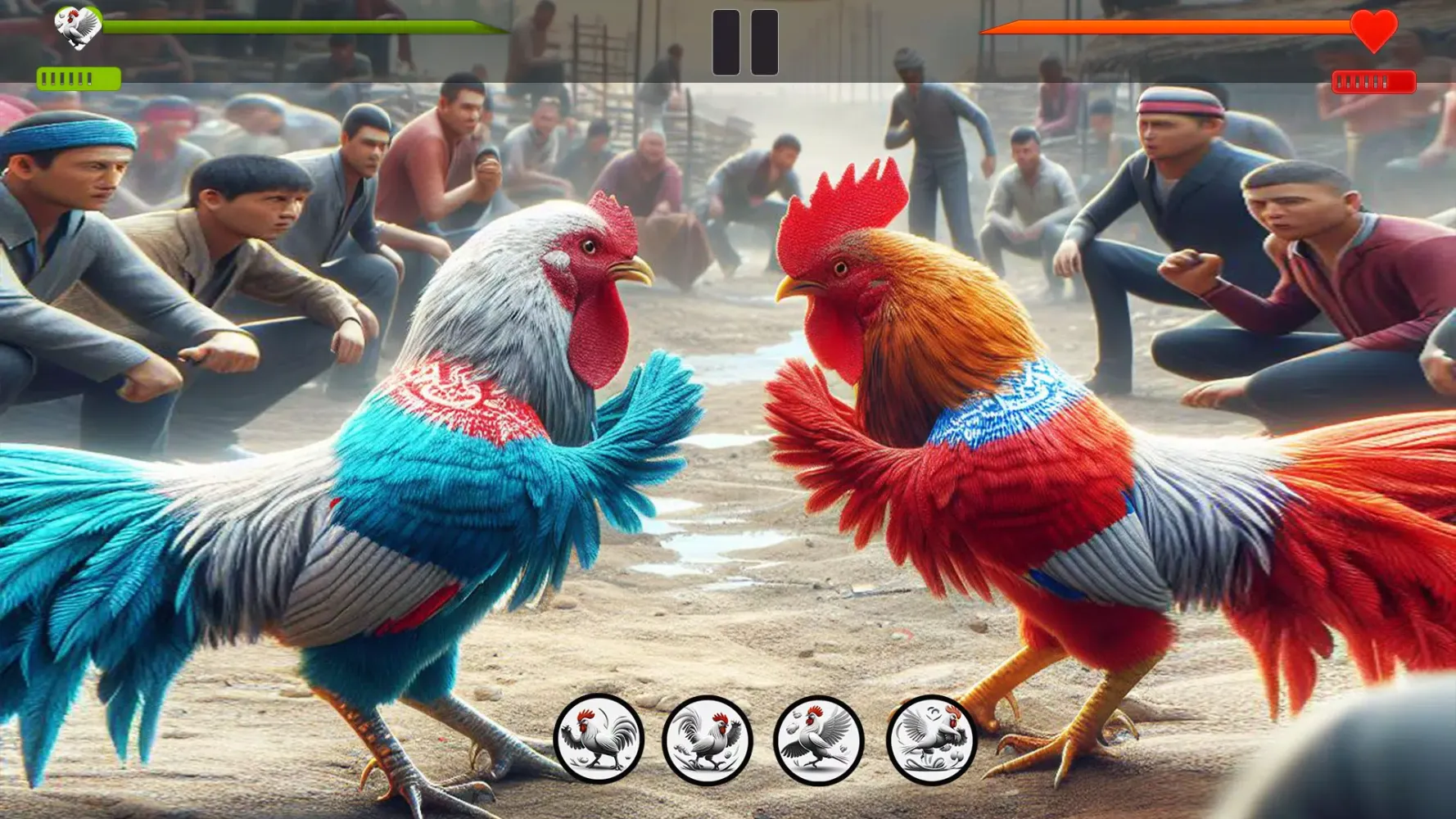 Capturas de pantalla de Farm Rooster Fighting Chicks 1