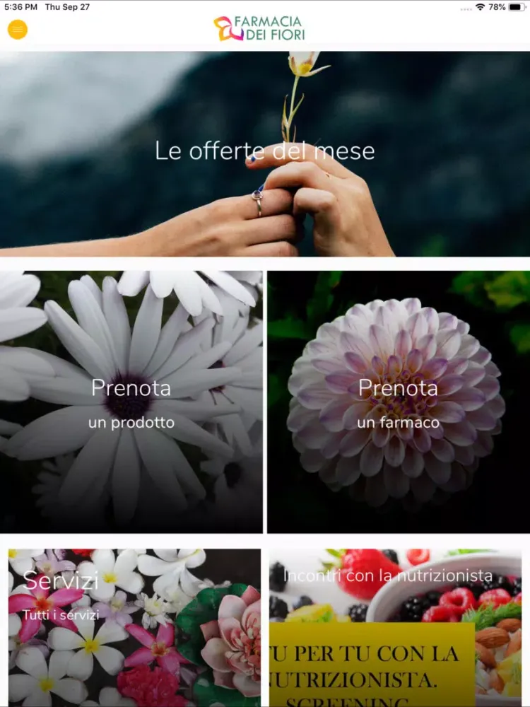 ภาพหน้าจอของ Farmacia dei Fiori iPad 
