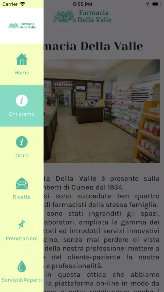 Captures d'écran de Farmacia Della Valle