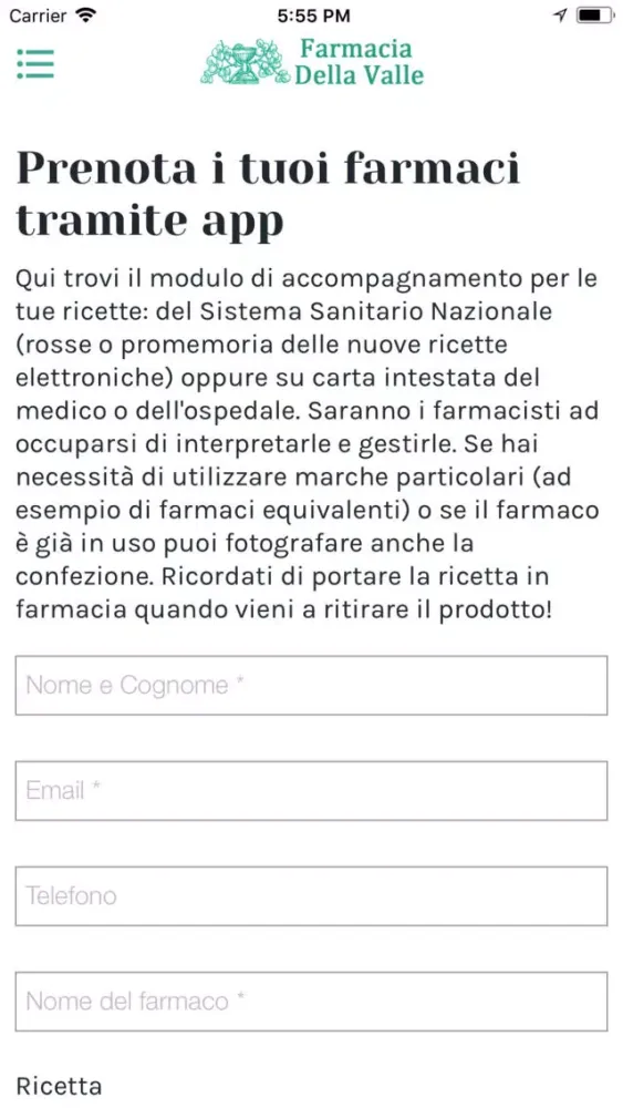 Captures d'écran de Farmacia Della Valle