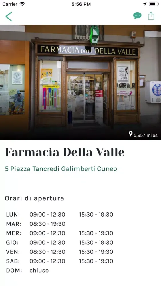 Captures d'écran de Farmacia Della Valle