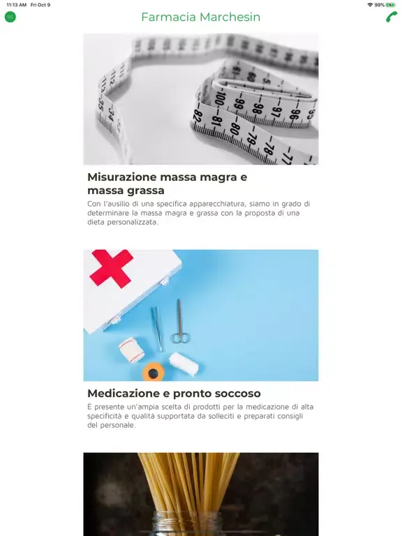 Скриншоты Farmacia Centrale Marchesin iPad 