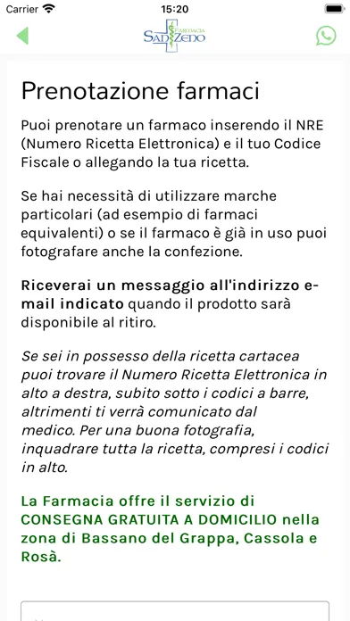 Zrzuty ekranu Farmacia San Zeno