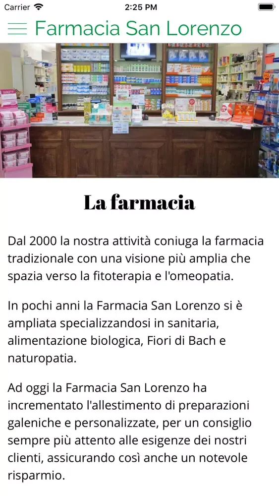 Скриншоты Farmacia San Lorenzo