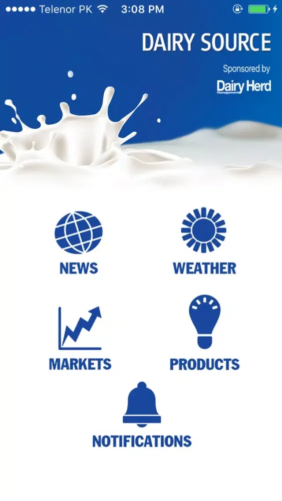 Screenshot di DairySource App
