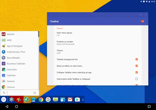 Capturas de pantalla de Taskbar (Donate Version)
