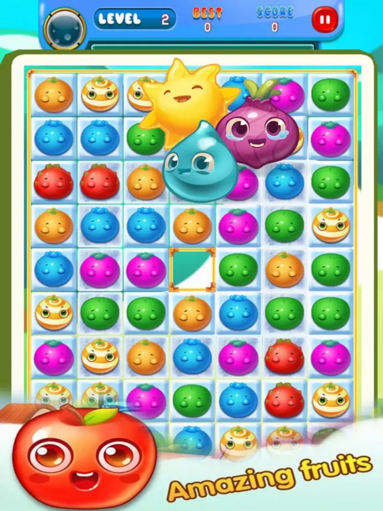 Kute Monter Fruit iPad  سکرین شاٹس