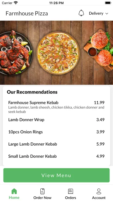 Farmhouse Pizza. 스크린샷