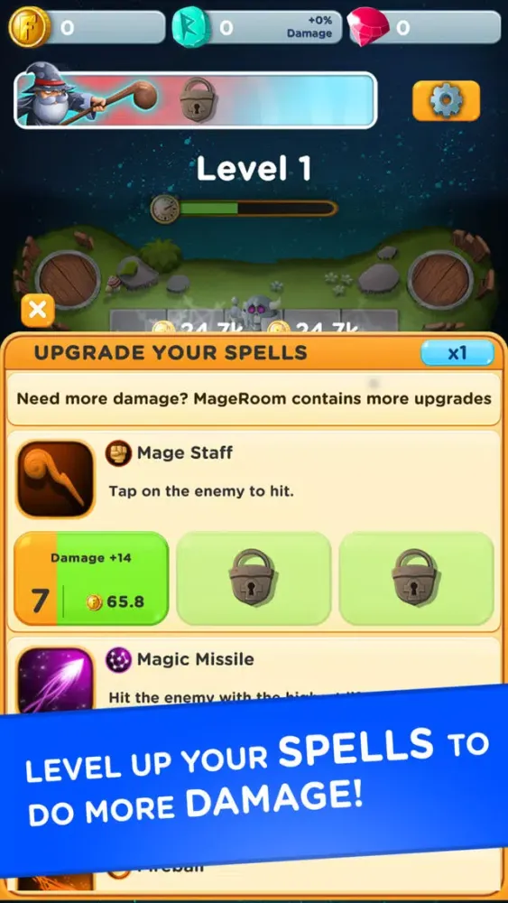 Incremental Mage - Idle games سکرین شاٹس