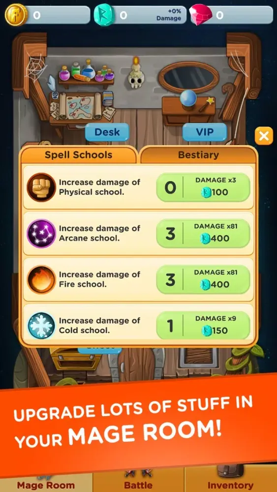 Incremental Mage - Idle games سکرین شاٹس