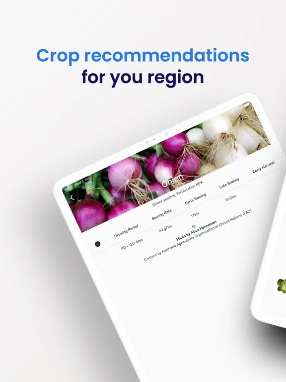 Zrzuty ekranu Crop Sowing Calendar Gardening iPad 