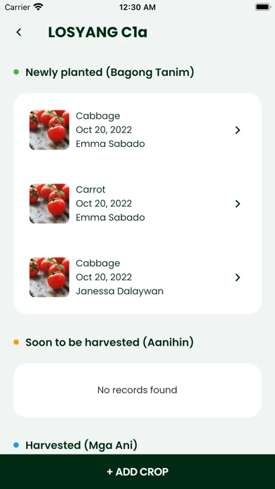 Tangkapan layar FarmKonekt Technician App