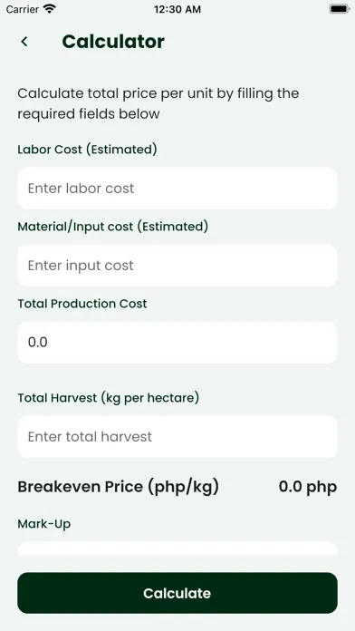 Tangkapan layar FarmKonekt Technician App