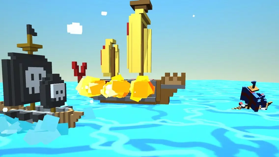 Capturas de tela do Voxel Ship