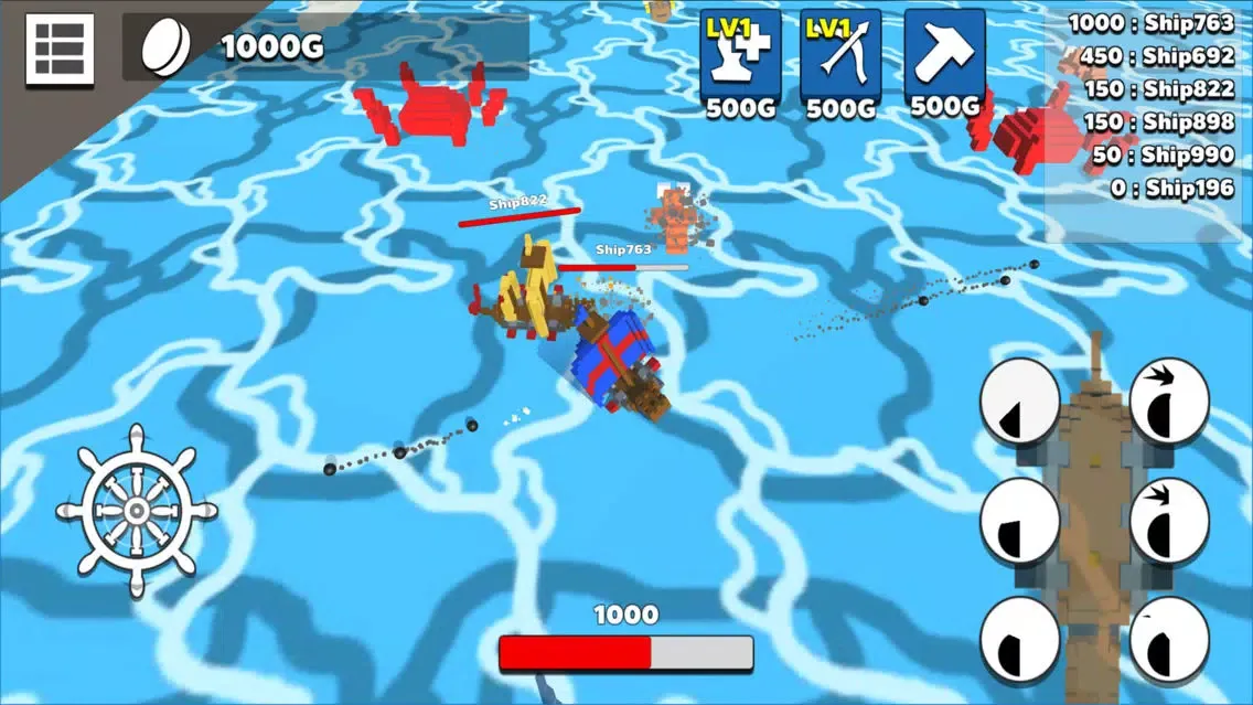 Capturas de tela do Voxel Ship