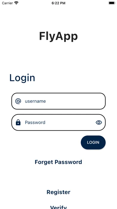 Tangkapan skrin FlyApp