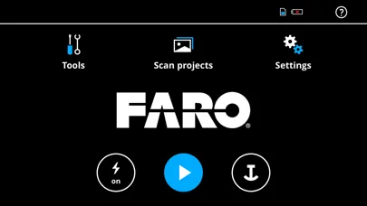 Tangkapan skrin FARO® Freestyle 2 App