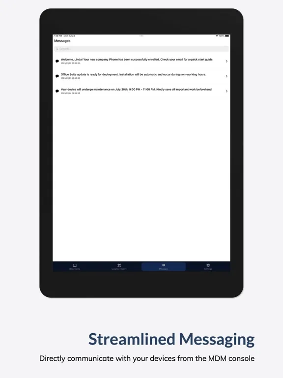 Ảnh chụp màn hình của Faronics MDM iPad