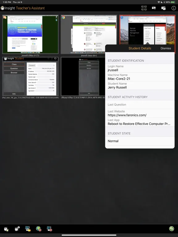 Captures d'écran de Insight Teacher's Assistant iPad 