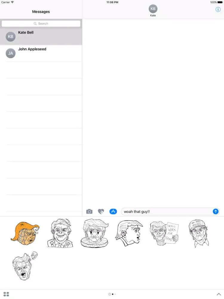 Grump Trump Stickers iPad  スクリーンショット