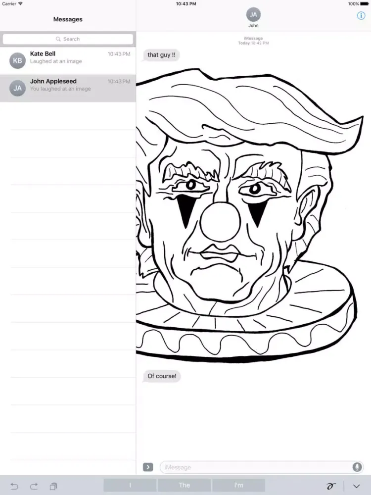 Grump Trump Stickers iPad  スクリーンショット