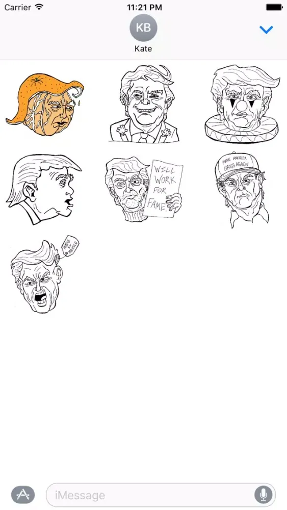 Grump Trump Stickers スクリーンショット