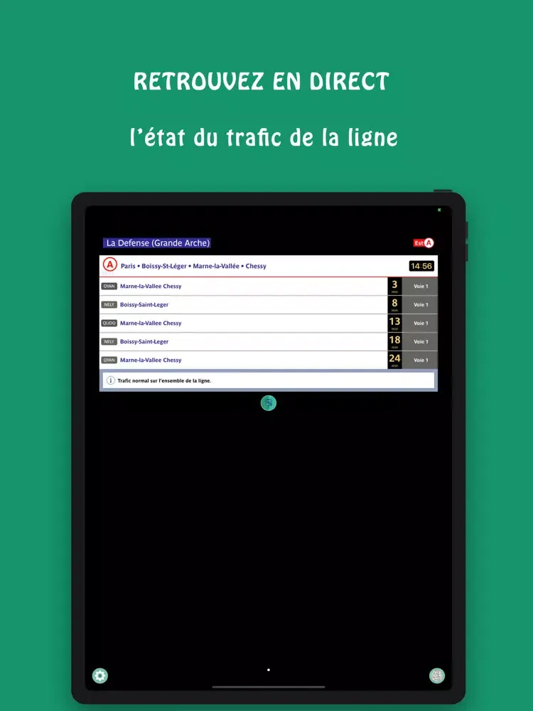 Capturas de tela do Mes Stations : Métro RER Bus T iPad 