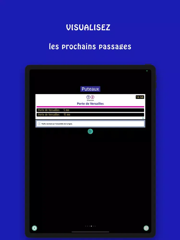 Capturas de tela do Mes Stations : Métro RER Bus T iPad 