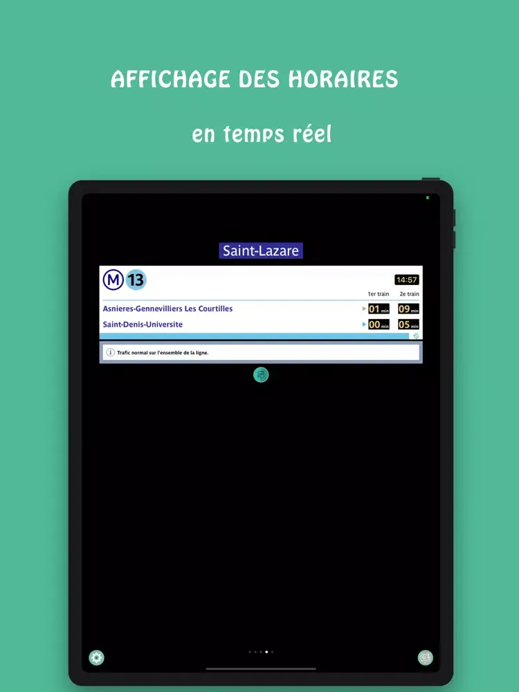 Capturas de tela do Mes Stations : Métro RER Bus T iPad 