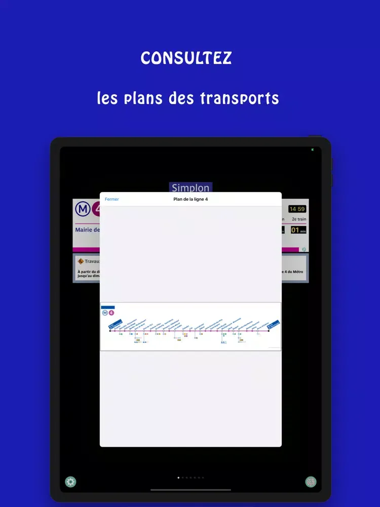 Capturas de tela do Mes Stations : Métro RER Bus T iPad 